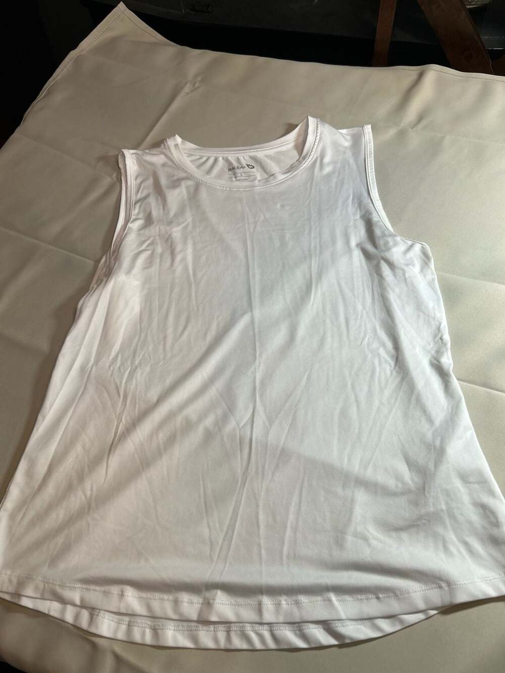 Baleaf Sports Women's White Sleeveless Quick Dry Athletic Tank Top
